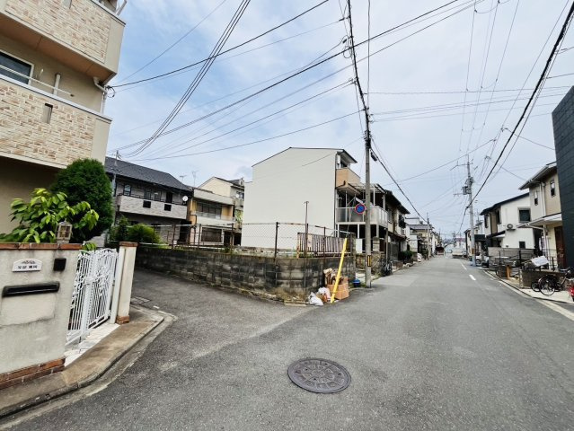 梅小路石橋町　1号地　建築条件無土地の前面道路含む現地写真