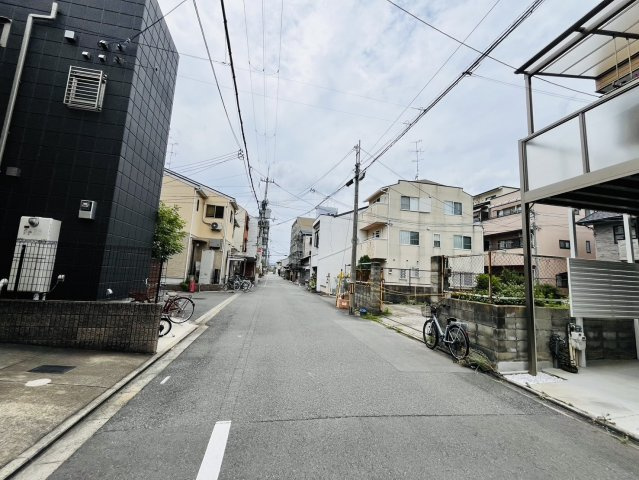 梅小路石橋町　2号地　プラン打ちの前面道路含む現地写真