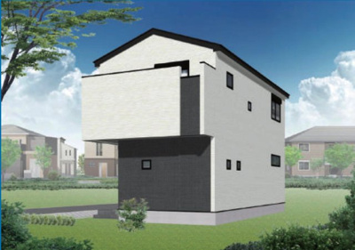 【外観パース】 | 天白区植田山51906③ 全2棟　＜仲介手数料無料＞大坪小・御幸山中　新築一戸建て | 仲介手数料キャンペーン実施中です♪詳細は弊社ホームページもしくはスタッフまでお気軽にお問合せ下さいませ♪ お役に立てる自信があります♪