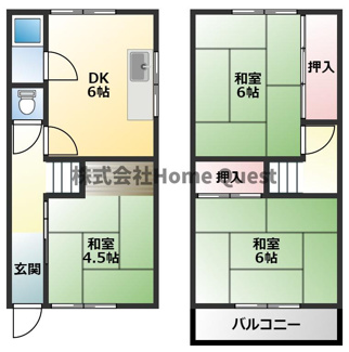 【間取り】 | 高安町南5丁目戸建