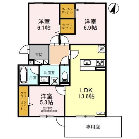 エレナ本山の間取り