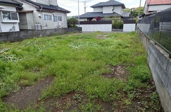 都城市上長飯町の売地の外観