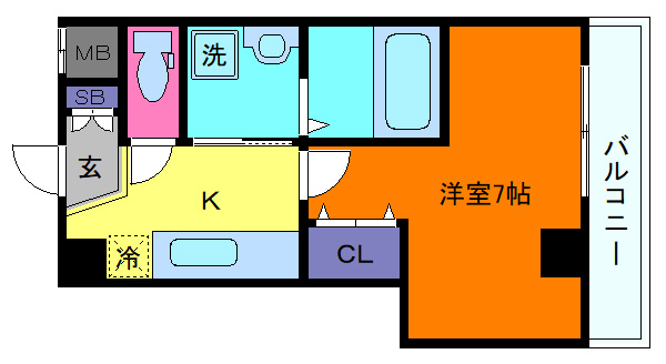 AILE魚崎南の間取り