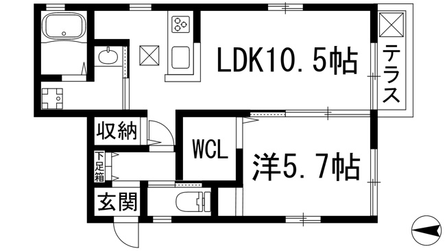 【間取り】 | ヴィオラ逆瀬川