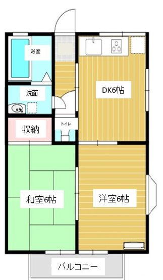 【間取り】 | ヴェルファーレ | 南向き、少し高台になってるので日当たり良いです！