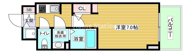 【間取り】 | S-RESIDENCE福島玉川Deux