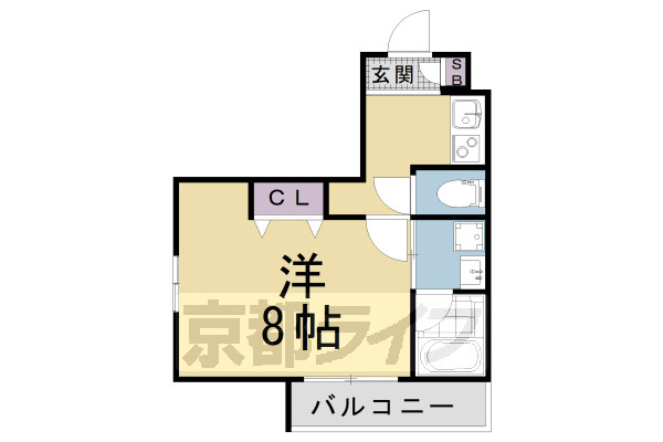 クオリエ京都堀川の間取り|別タイプの間取りです。
