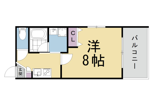 クオリエ京都堀川の間取り|代表的な間取りです。