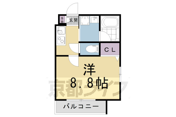 クオリエ京都堀川の間取り|別タイプの間取りです。