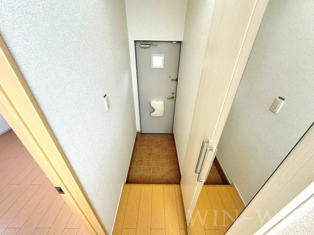 プラシード森岡の玄関