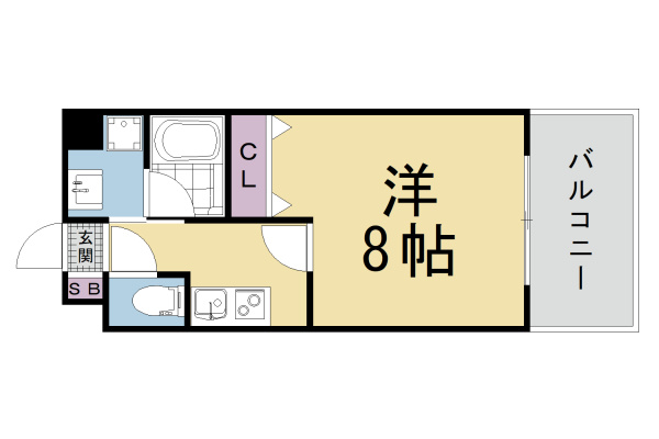 クオリエ京都堀川アネックスの間取り|【代表的な間取りです】