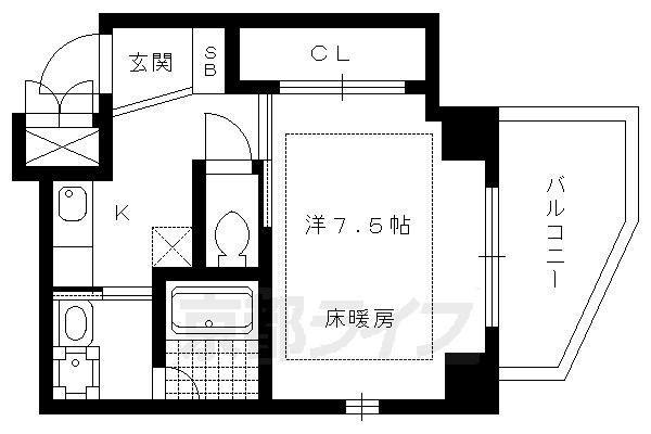 シェリオンの間取り|別タイプの間取りです。