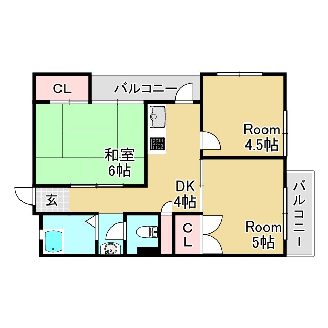 丸吉マンション の間取り