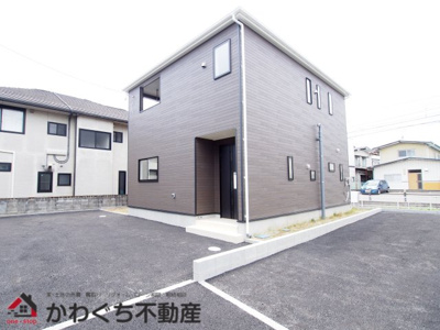 【外観】 | Cradle garden　笹谷第７　２号棟 | 福島交通飯坂線【桜水】駅まで徒歩5分！笹谷小学校、信陵中学校エリアです◎