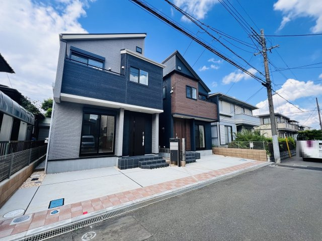 月々６万円台～　新築戸建　川越市霞ケ関北3丁目3期の前面道路含む現地写真