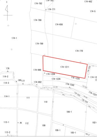 六戸町大字犬落瀬字下久保の区画図