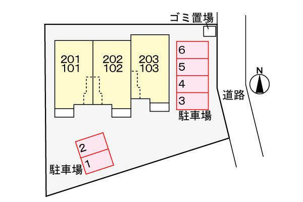 ソロロＫ２　　刈谷市近郊の賃貸はクラスホーム刈谷店の駐車場