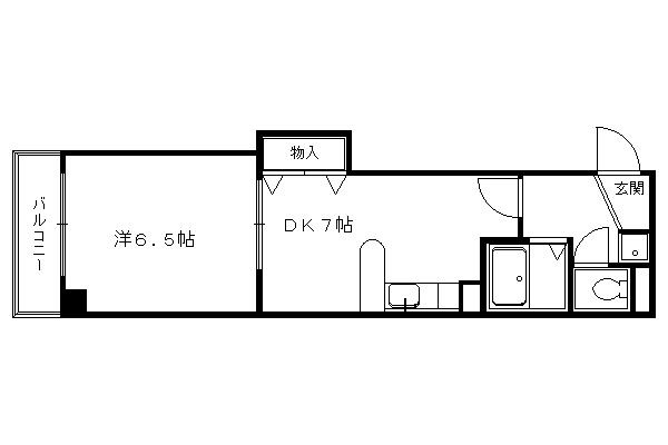 アブレスト今出川の間取り|【代表的な間取りです】