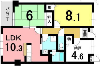 【間取り】 | サニークレスト野洲