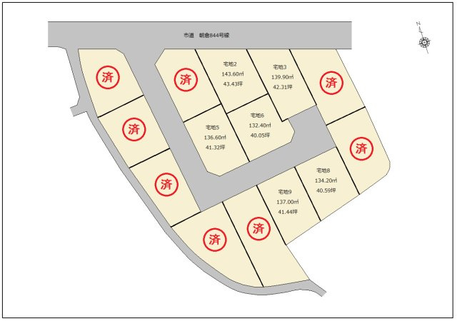 【区画図】 | 高知市朝倉丙/14区画