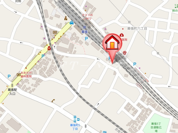 プライディア幕張の地図