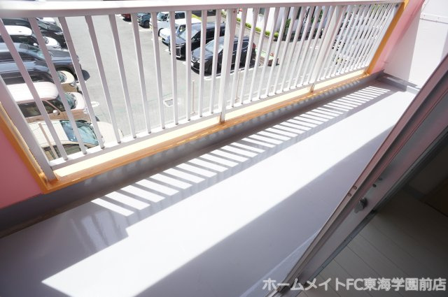 熊本市中央区上水前寺２丁目の賃貸マンションのバルコニー