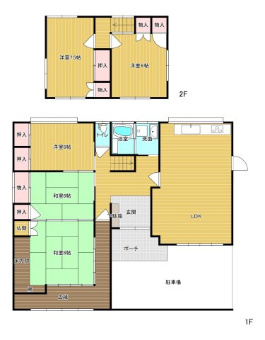 荒木町中古戸建の間取り