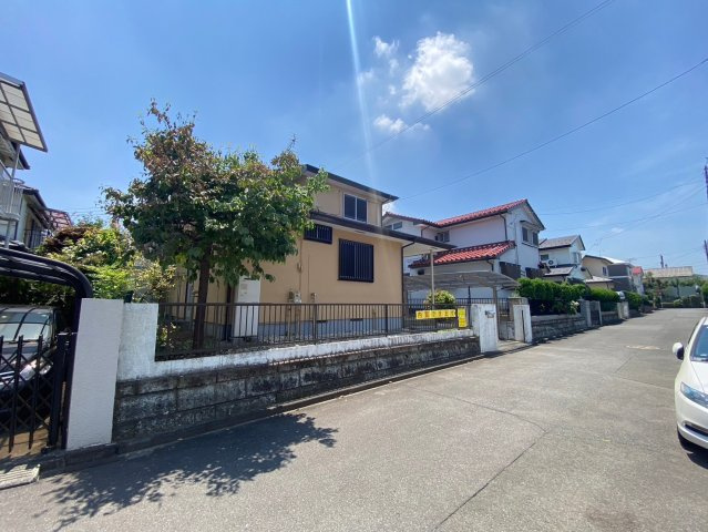 鶴ヶ島市藤金　建築条件なし売地　東武東上線『若葉駅』徒歩20分　【第一小学区】の前面道路含む現地写真