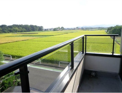 坂戸市鶴舞戸建貸家のバルコニー