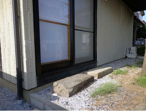 坂戸市鶴舞戸建貸家の庭