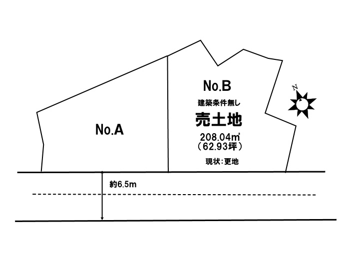 売土地　伴東3丁目（No.Ｂ／No.Ｂ）