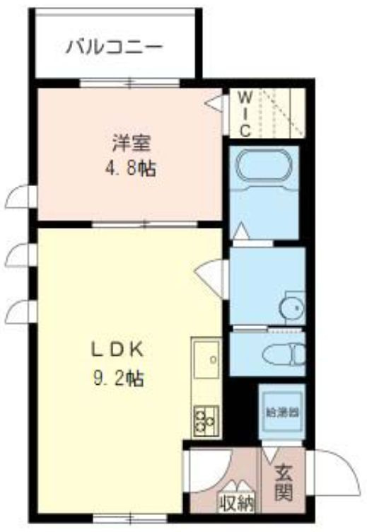 orange townの間取り|最上階・角部屋のお部屋です。日当り良好です♪