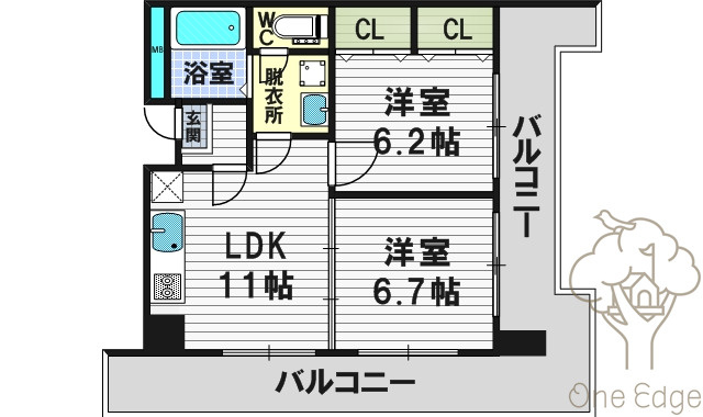 ドムス東梅田の間取り