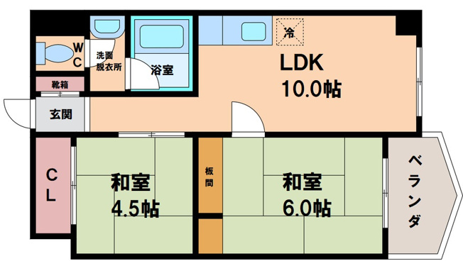 【間取り】 | ハイツ粟新