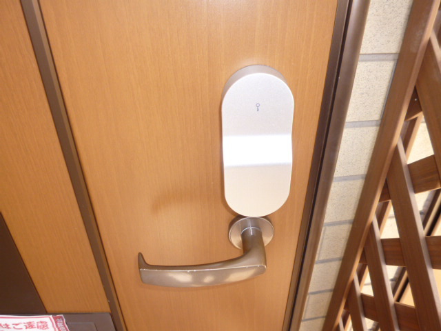 倉敷市児島下の町１丁目のアパートのセキュリティ