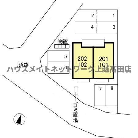 ＣＡＳＡフィオーレの区画図|配置図