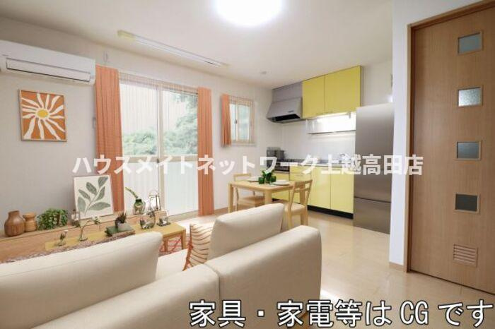 ＣＡＳＡフィオーレの居間・リビング|ＬＤＫ（ＣＧ）