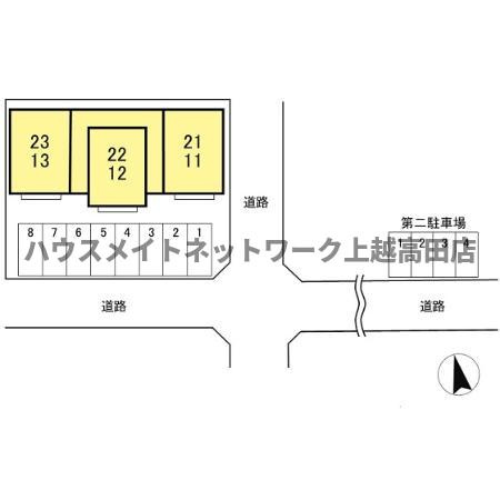 コーポ グランノーブルの区画図|配置図