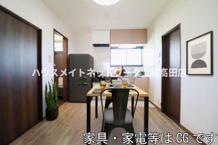 コーポ グランノーブルの居間・リビング|ＤＫ