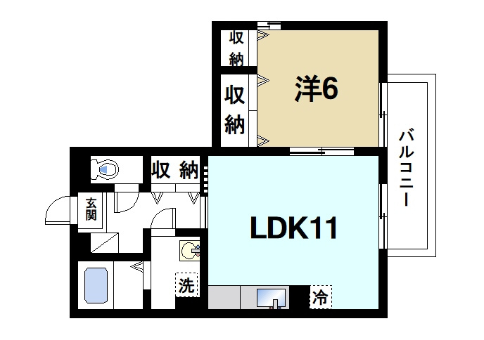 リビングタウン相楽　Ａ棟の間取り