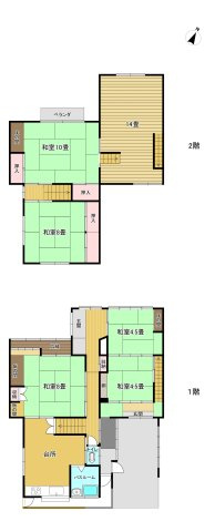 平田町　戸建ての間取り