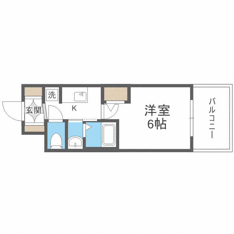 エステムコート大阪WESTⅡの間取り