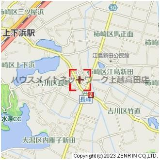 タウンコートながみねの地図|位置図