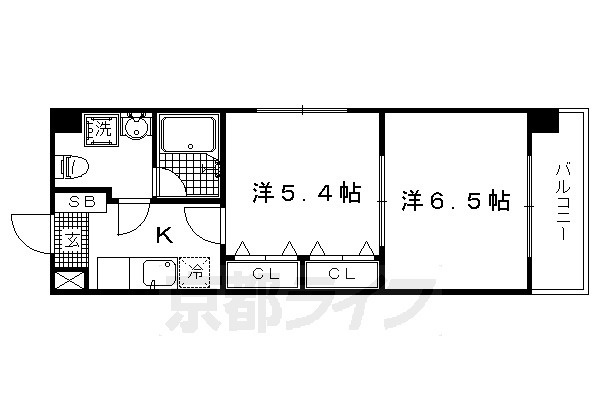 フェルミ堀川の間取り|別タイプの間取りです。