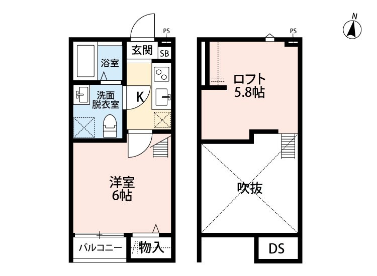 ライトミドル岩槻の間取り|★ネット無料★ロフト★追炊★角部屋★システムキッチン★