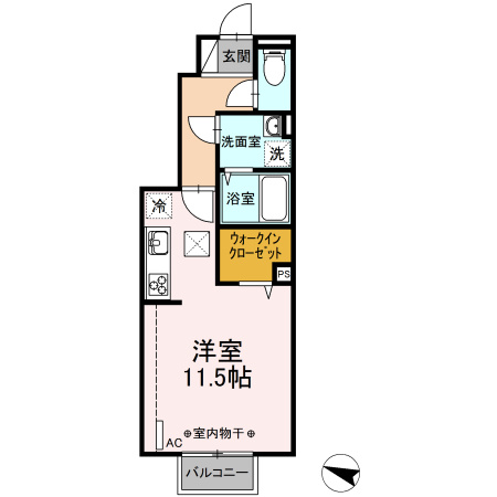 サンテラス Ｂの間取り