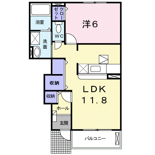 プリムローズＢの間取り