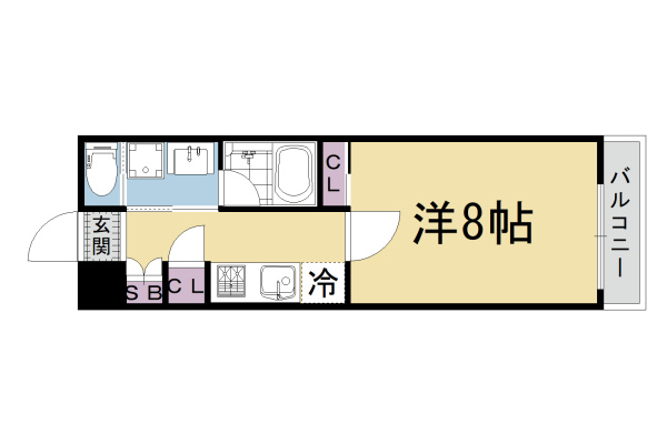 レピア西陣の間取り|【代表的な間取りです】