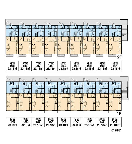 レオパレスパレットの区画図|画像3