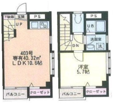 キャスル中野新橋の間取り